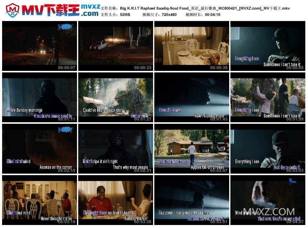 Big K.R.I.T Raphael Saadiq-Soul Food_英语_流行歌曲_MC800421